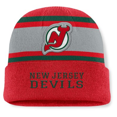 Шапка New Jersey Devils Fanatics Red Heritage Varsity Cuffed Knit