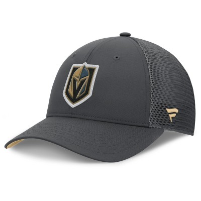 Бейсболка Vegas Golden Knights Fanatics Charcoal Authentic Pro Home Ice Trucker