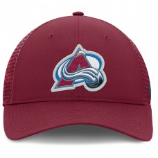 Бейсболка Colorado Avalanche Fanatics Burgundy Authentic Pro Home Ice Trucker