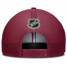 Бейсболка Colorado Avalanche Fanatics Burgundy Authentic Pro Home Ice Trucker