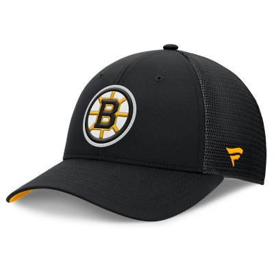 Бейсболка Boston Bruins Fanatics Black Authentic Pro Home Ice Trucker