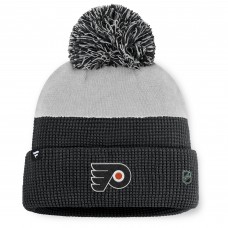 Шапка с помпоном Philadelphia Flyers Fanatics Black/Gray Authentic Pro Home Ice Шапка с помпоном Philadelphia Flyers Fanatics Black/Gray Authentic Pro Home Ice