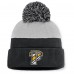 Шапка с помпоном Pittsburgh Penguins Fanatics Black/Gray Authentic Pro Home Ice