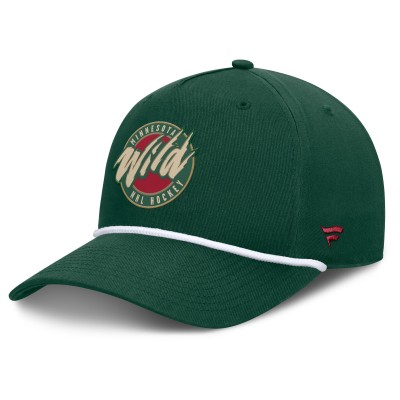Бейсболка Minnesota Wild Fanatics Green 25th Anniversary Alternate Authentic Pro A-Frame