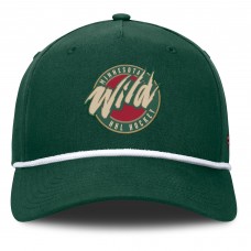 Бейсболка Minnesota Wild Fanatics Green 25th Anniversary Alternate Authentic Pro A-Frame