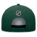 Бейсболка Minnesota Wild Fanatics Green 25th Anniversary Alternate Authentic Pro A-Frame