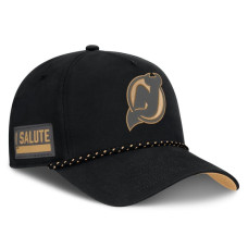 Джерси New Devils Fanatics Black Military Appreciation Authentic Pro A-Frame Adjustable Hat