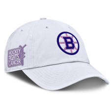 Бейсболка Boston Bruins Fanatics White Authentic Pro Hockey Fights Cancer