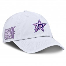 Бейсболка Dallas Stars Fanatics White Authentic Pro Hockey Fights Cancer