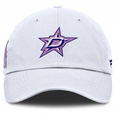 Бейсболка Dallas Stars Fanatics White Authentic Pro Hockey Fights Cancer