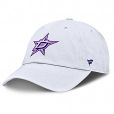 Бейсболка Dallas Stars Fanatics White Authentic Pro Hockey Fights Cancer