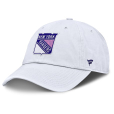 Бейсболка New York Rangers Fanatics White Authentic Pro Hockey Fights Cancer