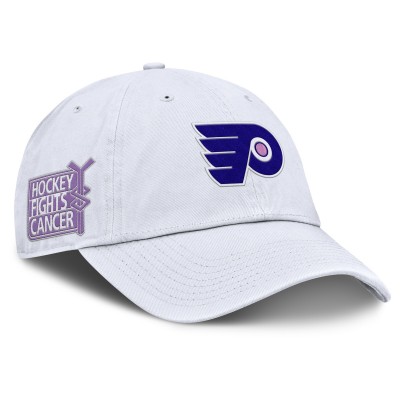 Бейсболка Philadelphia Flyers Fanatics White Authentic Pro Hockey Fights Cancer
