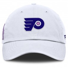 Бейсболка Philadelphia Flyers Fanatics White Authentic Pro Hockey Fights Cancer