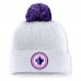 Шапка с помпоном Winnipeg Jets Fanatics White Authentic Pro Hockey Fights Cancer