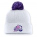 Шапка с помпоном Colorado Avalanche Fanatics White Authentic Pro Hockey Fights Cancer
