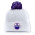 Шапка с помпоном Edmonton Oilers Fanatics White Authentic Pro Hockey Fights Cancer Cuffed Шапка с помпоном Edmonton Oilers Fanatics White Authentic Pro Hockey Fights Cancer Cuffed
