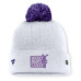Шапка с помпоном Los Angeles Kings Fanatics White Authentic Pro Hockey Fights Cancer Cuffed
