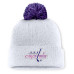 Шапка с помпоном Washington Capitals Fanatics White Authentic Pro Hockey Fights Cancer Cuffed