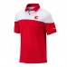 Calgary Flames Columbia Red/White Best Ball Omni-Wick Polo