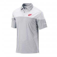 Detroit Red Wings Columbia Best Ball Omni-Wick Polo - Gray/White