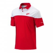 Detroit Red Wings Columbia Best Ball Omni-Wick Polo - Red/White