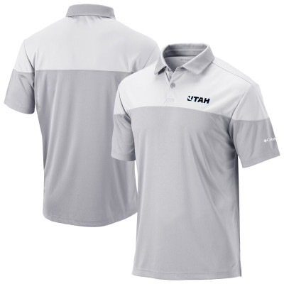Поло Utah Mammoth Columbia Gray/White Best Ball Omni-Wick