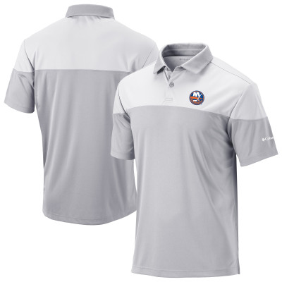 New York Islanders Columbia Gray/White Best Ball Omni-Wick Polo