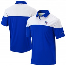 New York Rangers Columbia Blue/White Best Ball Omni-Wick Polo New York Rangers Columbia Blue/White Best Ball Omni-Wick Polo