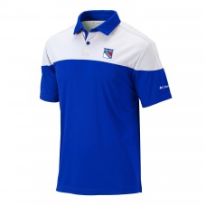New York Rangers Columbia Blue/White Best Ball Omni-Wick Polo New York Rangers Columbia Blue/White Best Ball Omni-Wick Polo