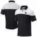 San Jose Sharks Columbia Black/White Best Ball Omni-Wick Polo