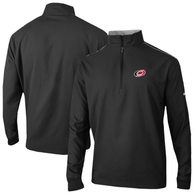 Carolina Hurricanes Columbia Black Omni-Wick Bogeys Paradise Pullover Top