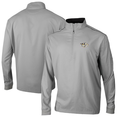 Nashville Predators Columbia Gray Omni-Wick Bogeys Paradise Pullover Top