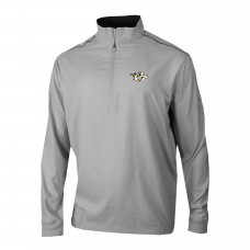 Nashville Predators Columbia Gray Omni-Wick Bogeys Paradise Pullover Top