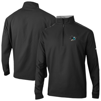 San Jose Sharks Columbia Black Omni-Wick Bogeys Paradise Pullover Top