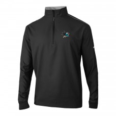 San Jose Sharks Columbia Black Omni-Wick Bogeys Paradise Pullover Top