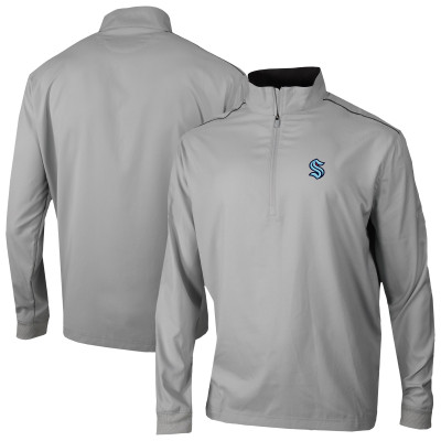 Seattle Kraken Columbia Gray Omni-Wick Bogeys Paradise Pullover Top