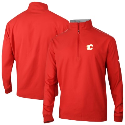 Calgary Flames Columbia Red Omni-Wick Bogeys Paradise Pullover Top
