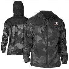 Ветровка на молнии Anaheim Ducks Columbia Black Camo Flash Challenger Omni-Shade