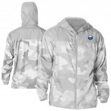 Buffalo Sabres Columbia Gray Camo Flash Challenger Omni-Shade Full-Zip Hoodie Windbreaker