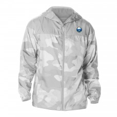 Buffalo Sabres Columbia Gray Camo Flash Challenger Omni-Shade Full-Zip Hoodie Windbreaker