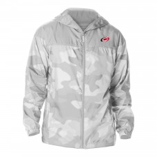 Carolina Hurricanes Columbia Gray Camo Flash Challenger Omni-Shade Full-Zip Hoodie Windbreaker