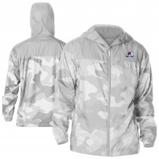 Толстовка на молнии Colorado Avalanche Columbia Gray Camo Flash Challenger Omni-Shade Windbreaker
