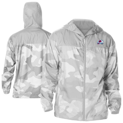 Толстовка на молнии Colorado Avalanche Columbia Gray Camo Flash Challenger Omni-Shade Windbreaker