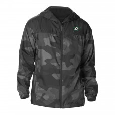 Dallas Stars Columbia Black Camo Flash Challenger Omni-Shade Full-Zip Hoodie Windbreaker