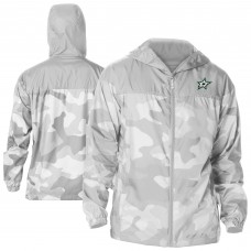Dallas Stars Columbia Gray Camo Flash Challenger Omni-Shade Full-Zip Hoodie Windbreaker