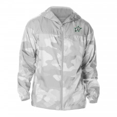 Dallas Stars Columbia Gray Camo Flash Challenger Omni-Shade Full-Zip Hoodie Windbreaker