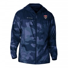 Толстовка на молнии Florida Panthers Columbia Camo Flash Challenger Omni-Shade Windbreaker Jacket - Navy