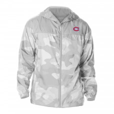 Толстовка на молнии Montreal Canadiens Columbia Gray Camo Flash Challenger Omni-Shade Windbreaker