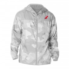 Толстовка на молнии New Jersey Devils Columbia Gray Camo Flash Challenger Omni-Shade Windbreaker